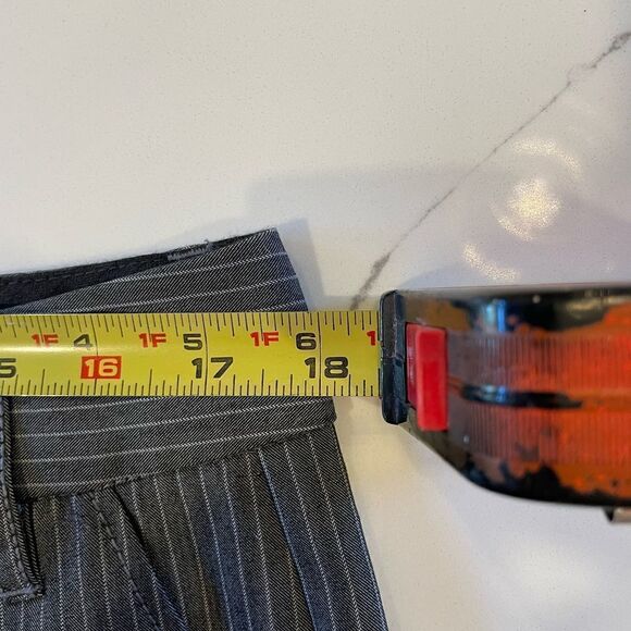 BCBGeneration Womens Button Tab True Flair Charcoal Pants Sz 12 - Picture 6 of 8